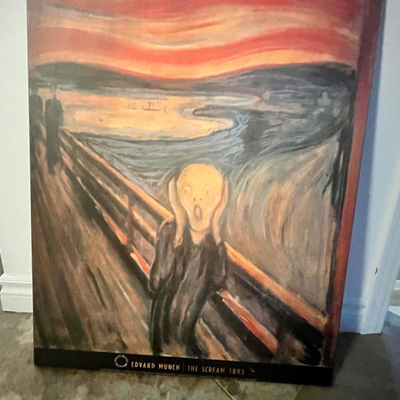Large Edvard Munch hard cover canvas. Stunning piece for any home or office. - Picture 2 of 2